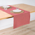 Chemin de table jacquard Vichy 45x140 cm
