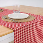 Chemin de table jacquard Vichy 45x140 cm