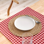 Chemin de table jacquard Vichy 45x140 cm