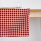 Chemin de table jacquard Vichy 45x140 cm