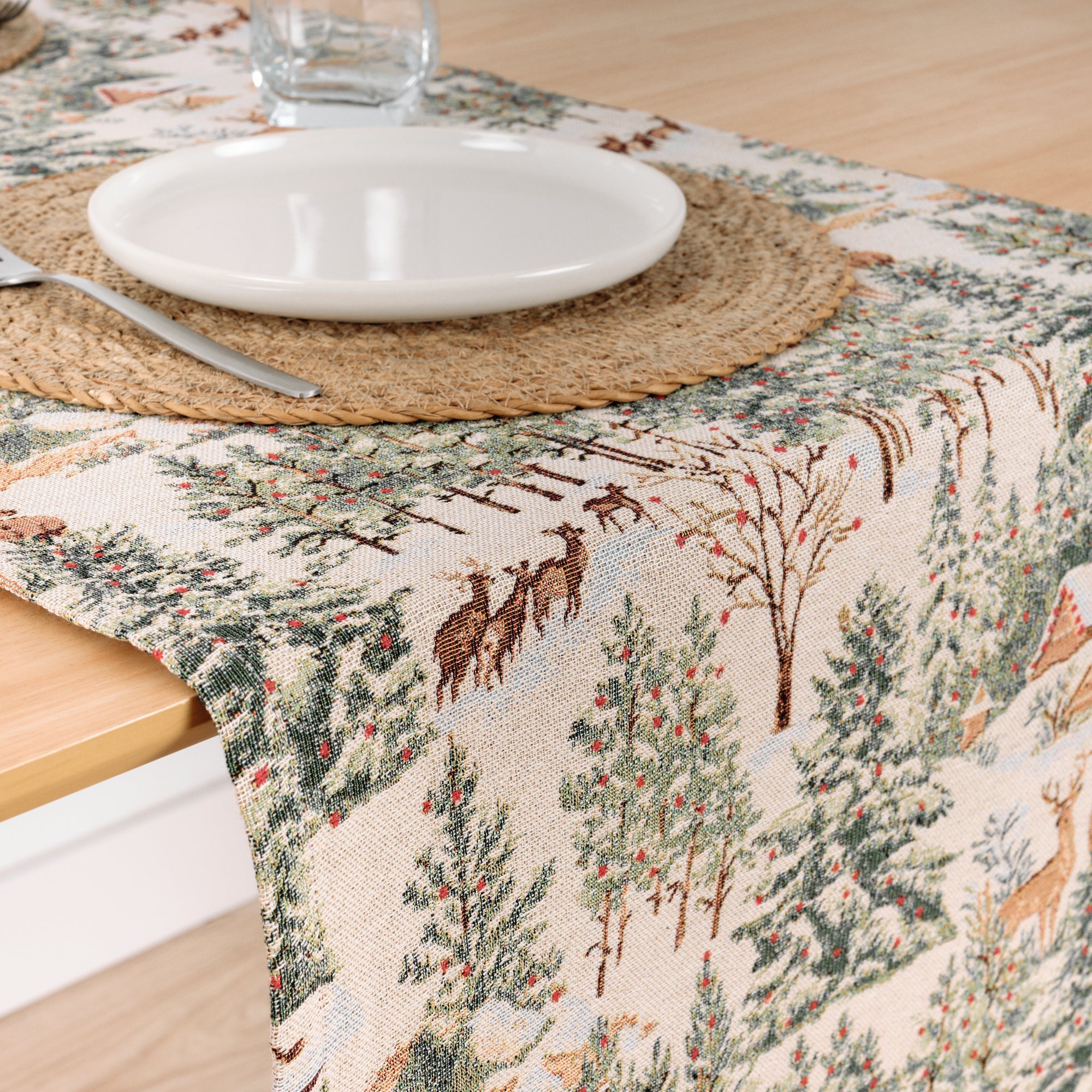 Chemin de table jacquard 33722B 45x140 cm