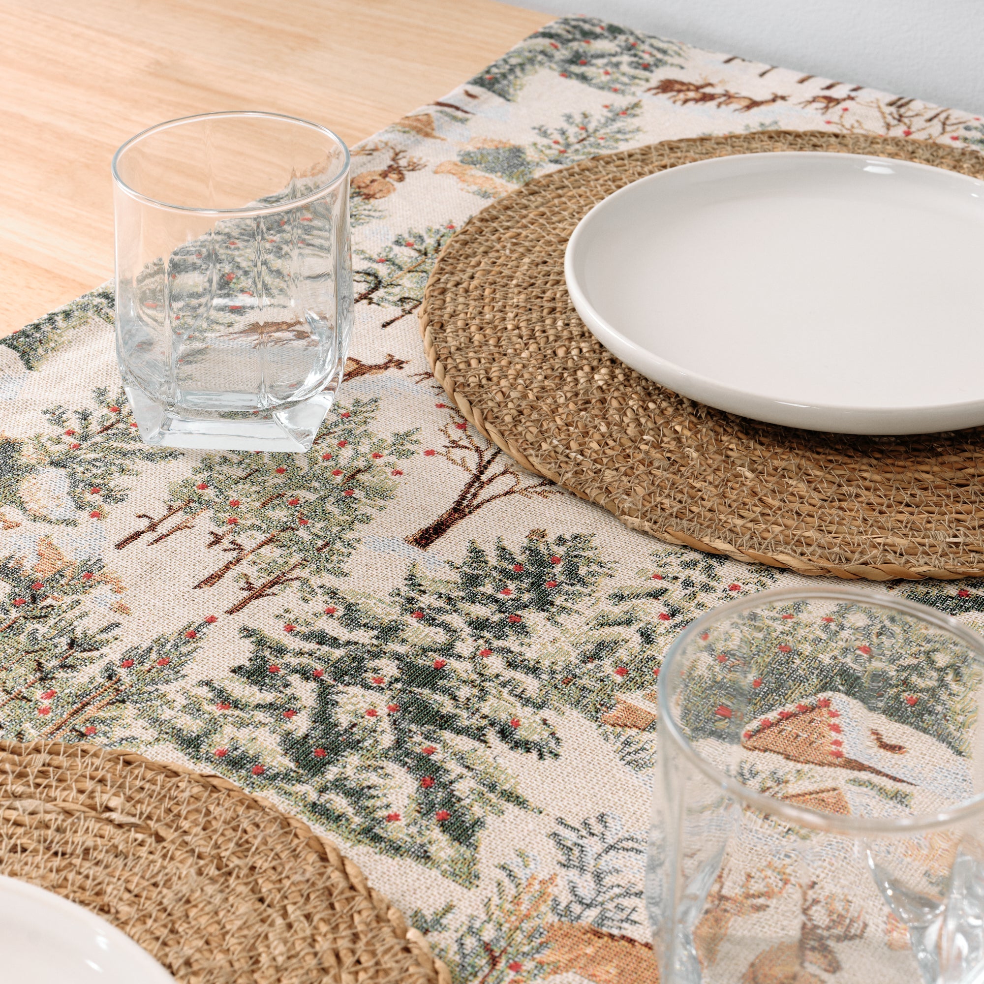 Chemin de table jacquard 33722B 45x140 cm