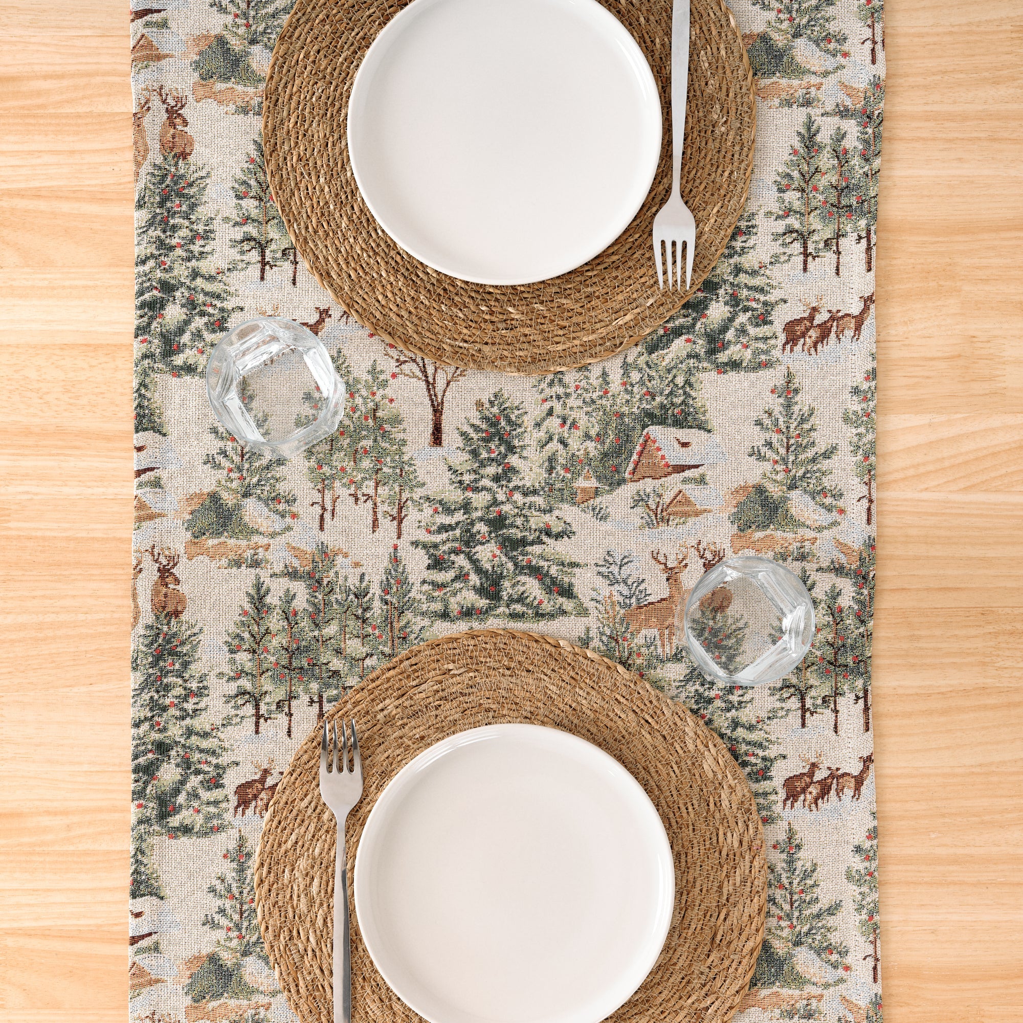 Chemin de table jacquard 33722B 45x140 cm