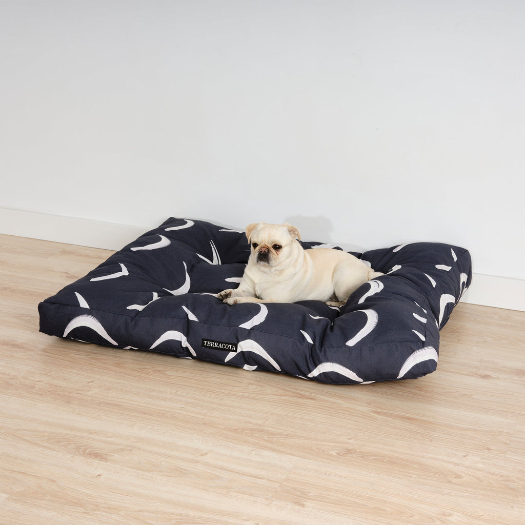 Cama para mascotas gruesa y acolchada antimanchas Calella Azul