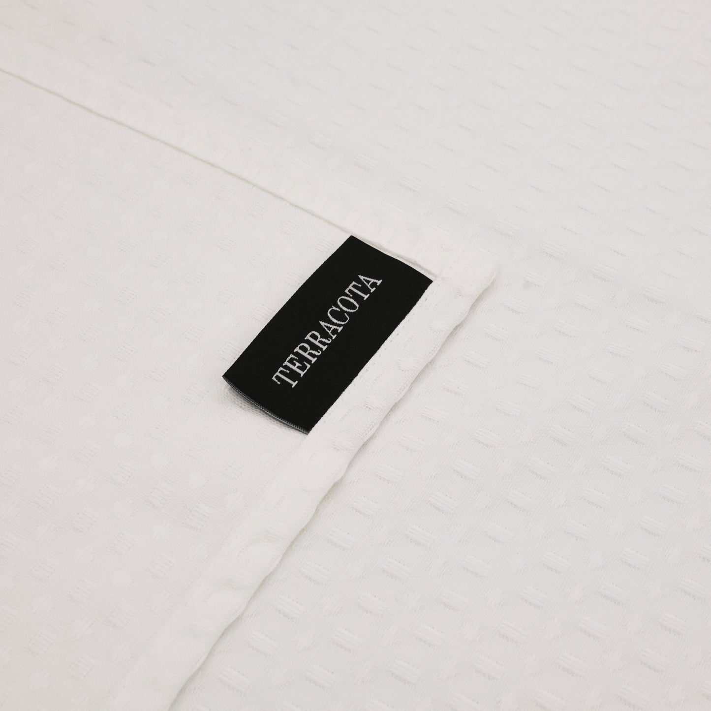 Plaid Waflle 100% algodón Blanco químico 130x170 cm