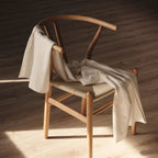 Plaid Waffle 100% cotton Chemical white 130x170 cm