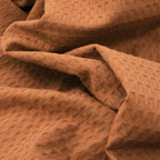 Plaid Waffle 100% cotton Burnt Orange 130x170 cm