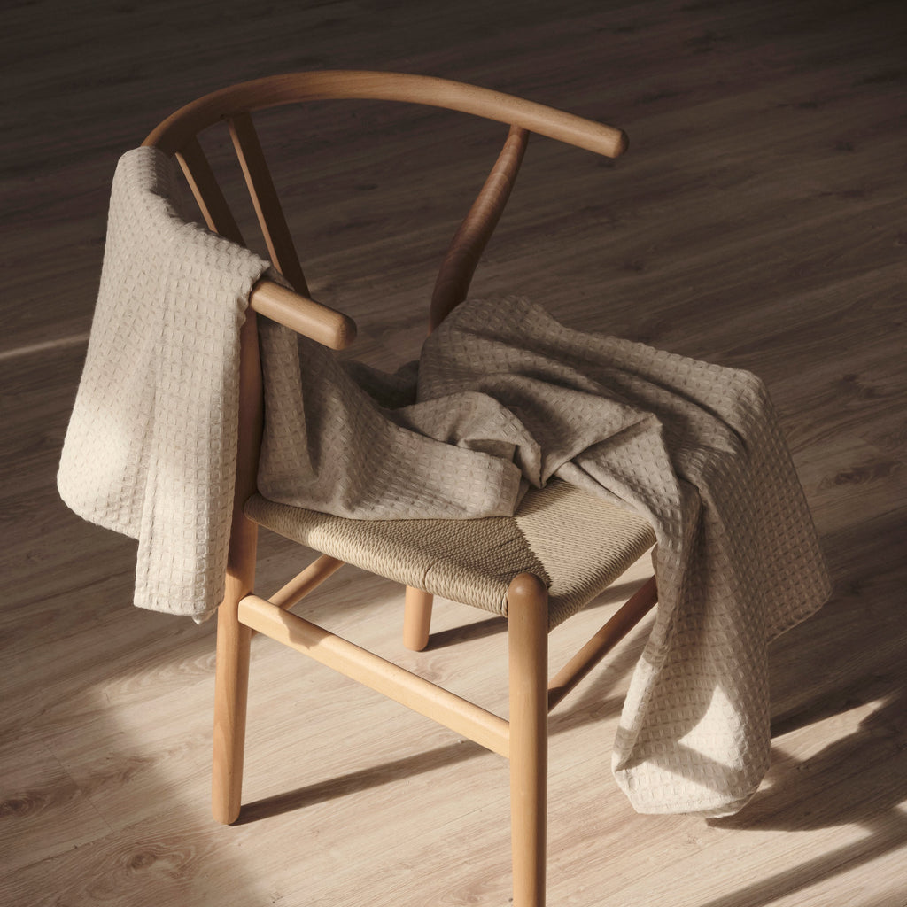 Plaid Waffle 100% cotton Linen 130x170 cm