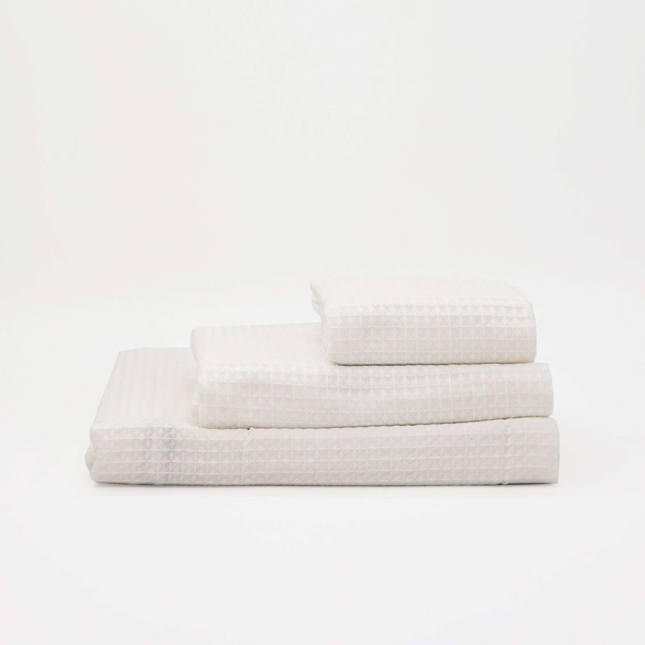 Waffle Towel 100% Cotton Chemical White
