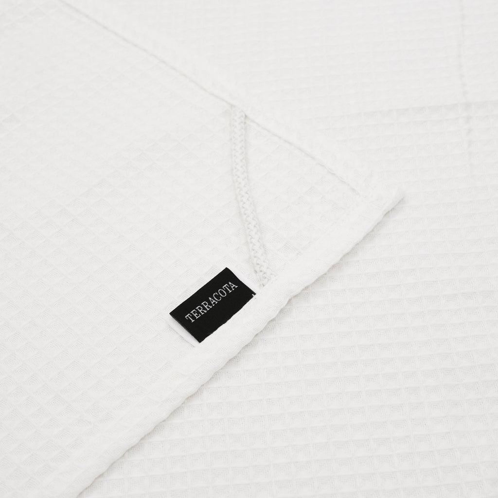 Waffle Towel 100% Cotton Chemical White