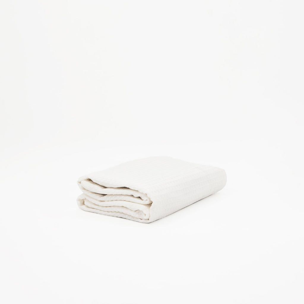 Waffle Towel 100% Cotton Chemical White