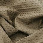 Plaid Waffle 100% cotton Wallnut 130x170 cm