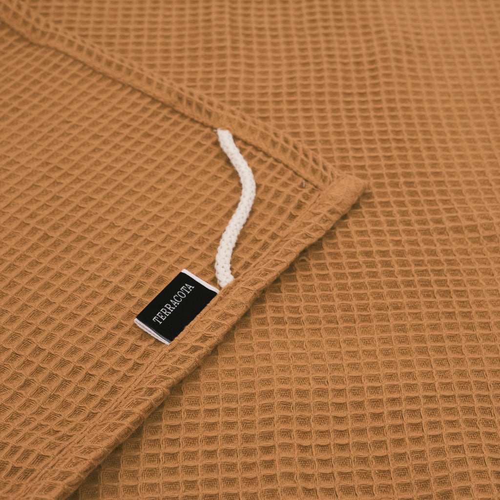 100% Cotton Burnt Orange Waffle Towel