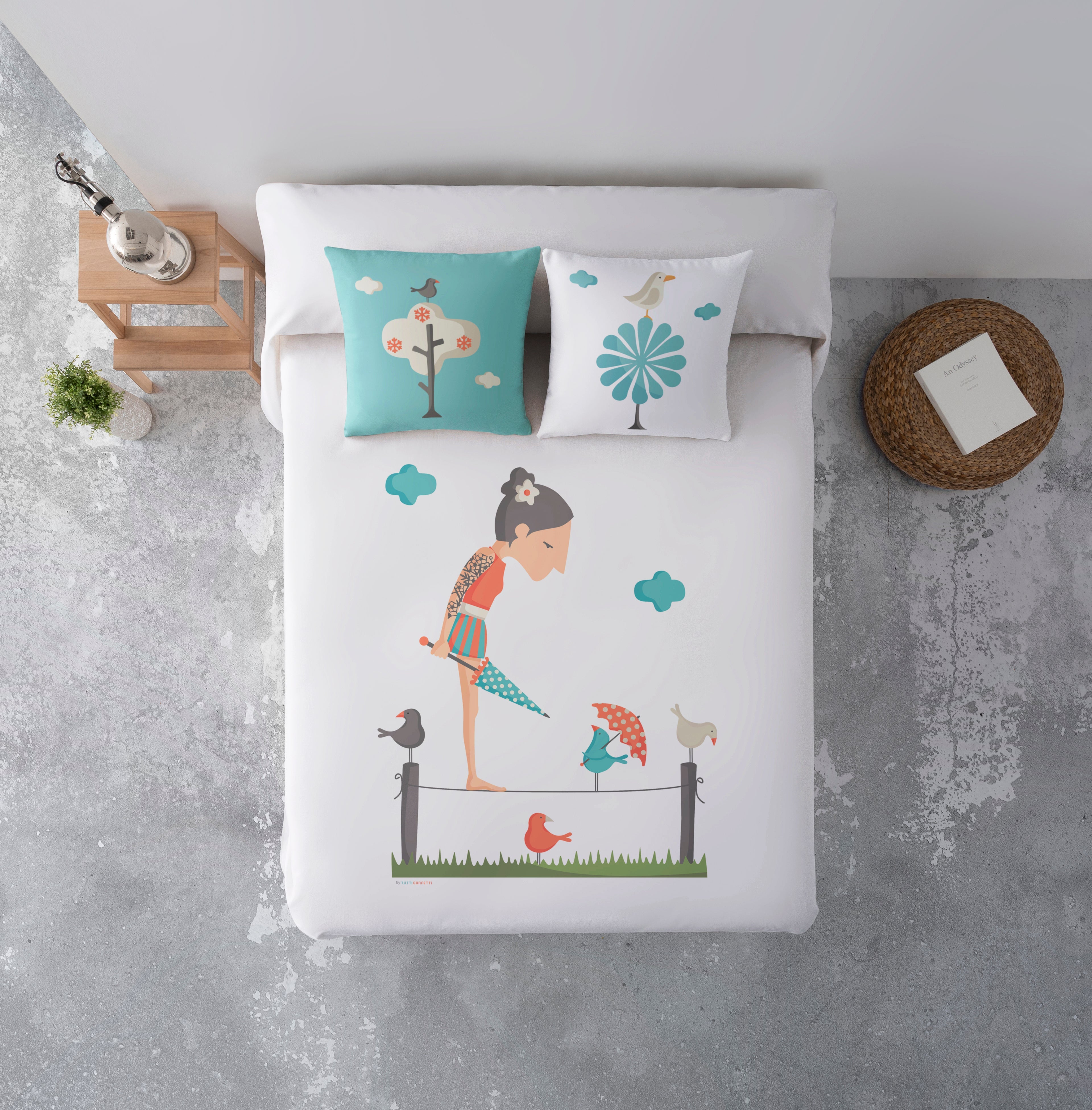 Pique quilt Trapeze artist by Tutti Confetti