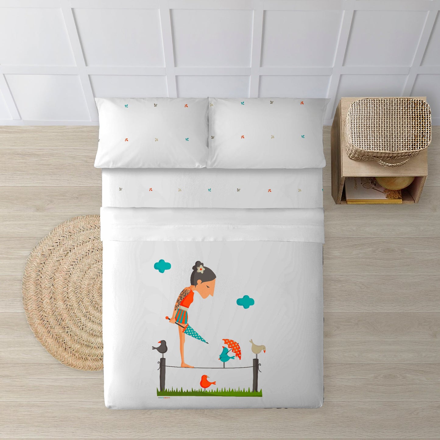Ensemble de draps Funambulista 100% coton