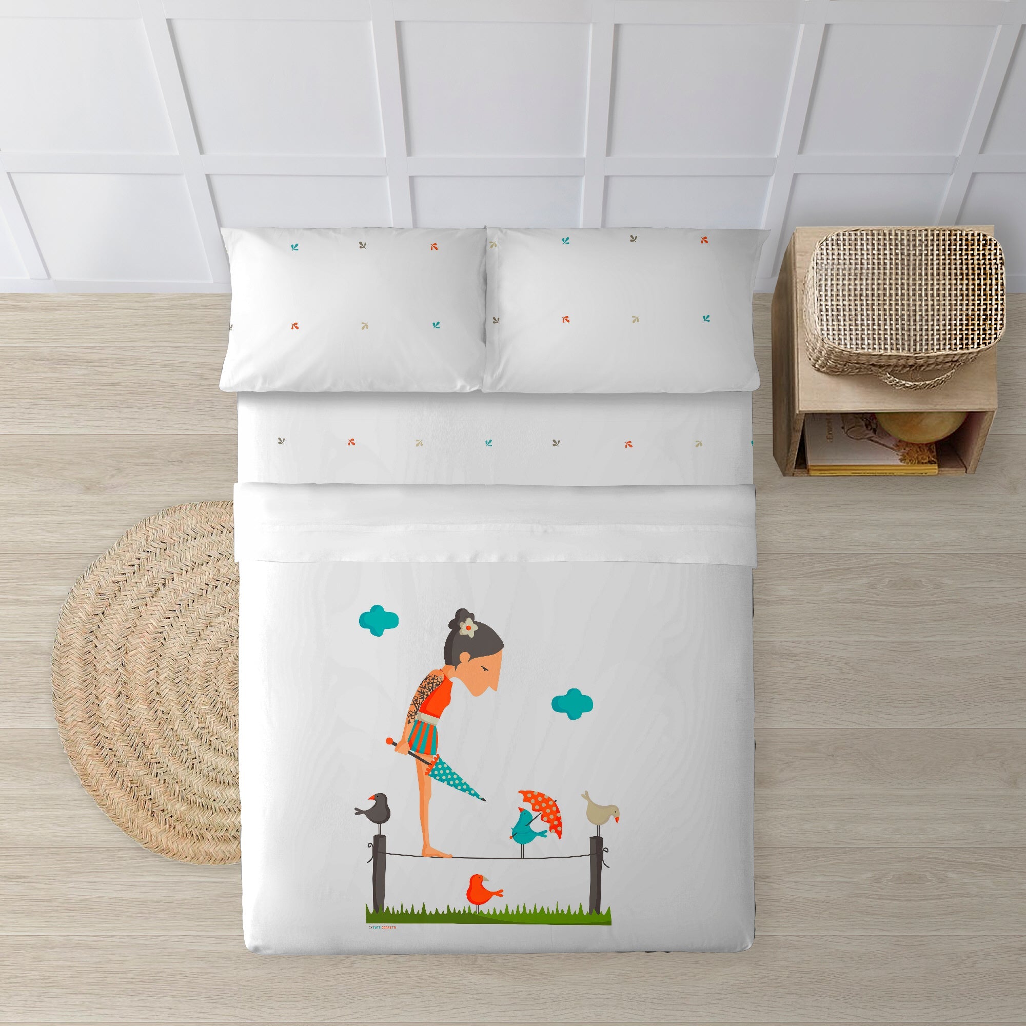 100% cotton Funambulista sheet set