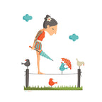 Juego de sábanas 100% algodón Funambulista