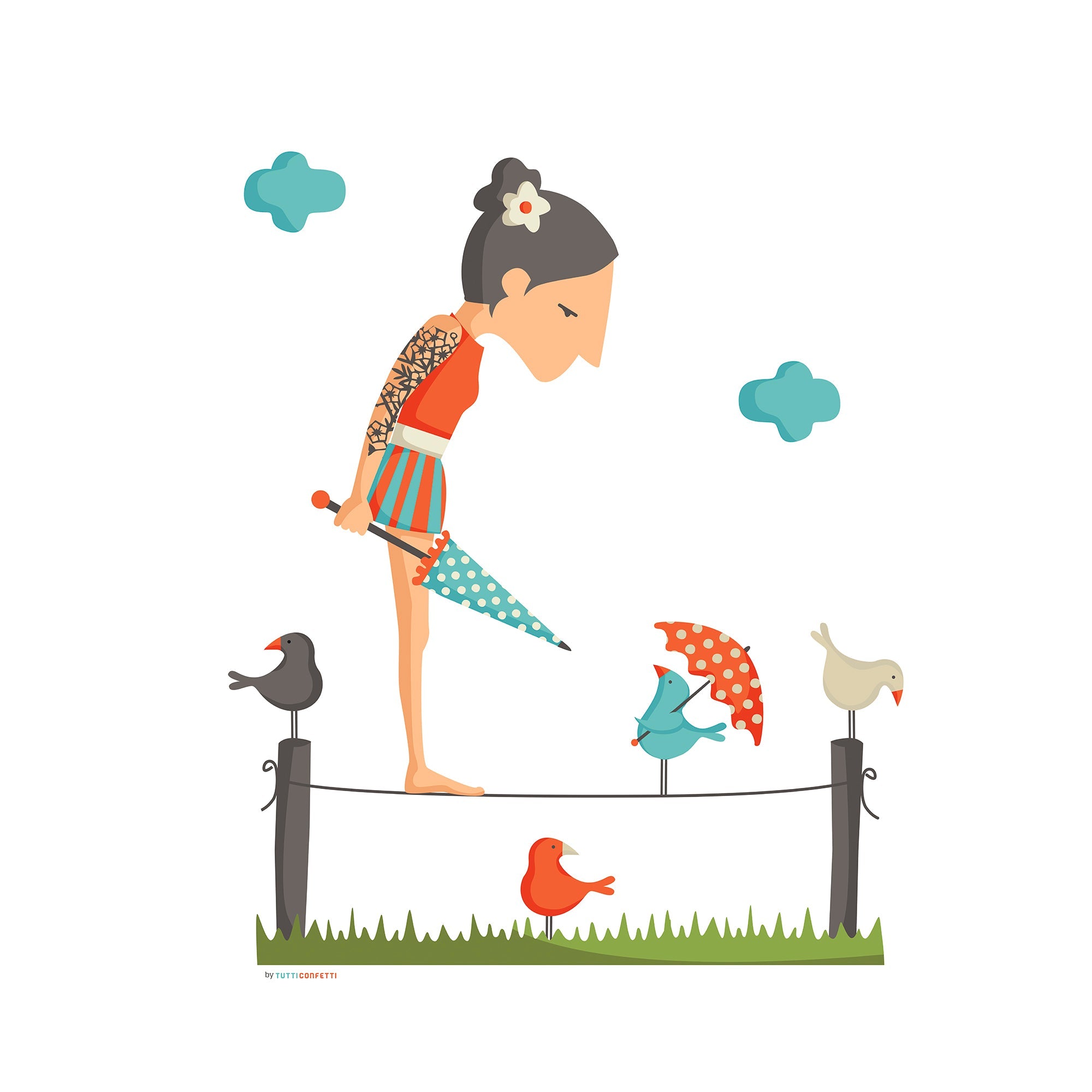 100% cotton Funambulista sheet set