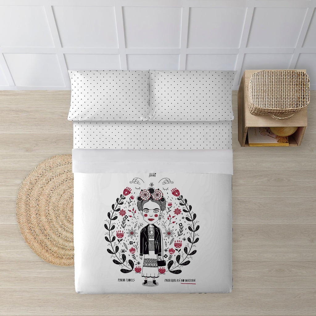 100% cotton Pinto Frida sheet set from Mundopiruuu