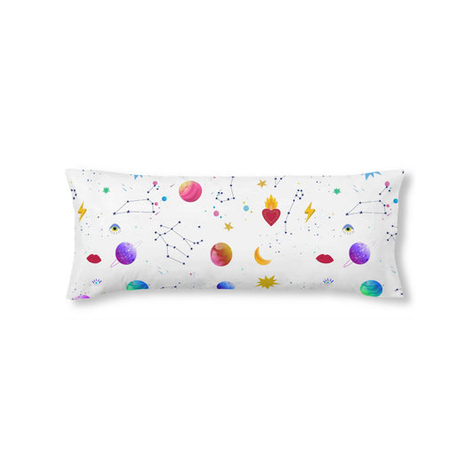 Taie d'oreiller 100% coton Cosmos Blanc