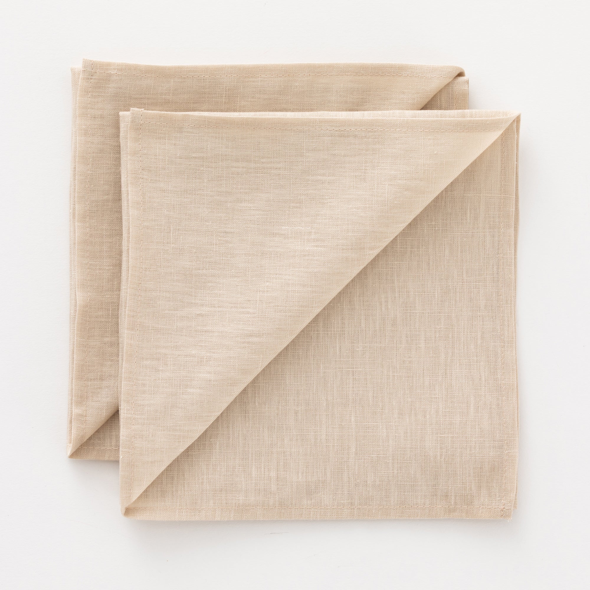 Pack of 2 napkins 100% linen ash 50x50 cm