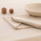 Pack of 2 napkins 100% linen ash 50x50 cm