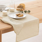 100% linen table runner ash 45x140 cm