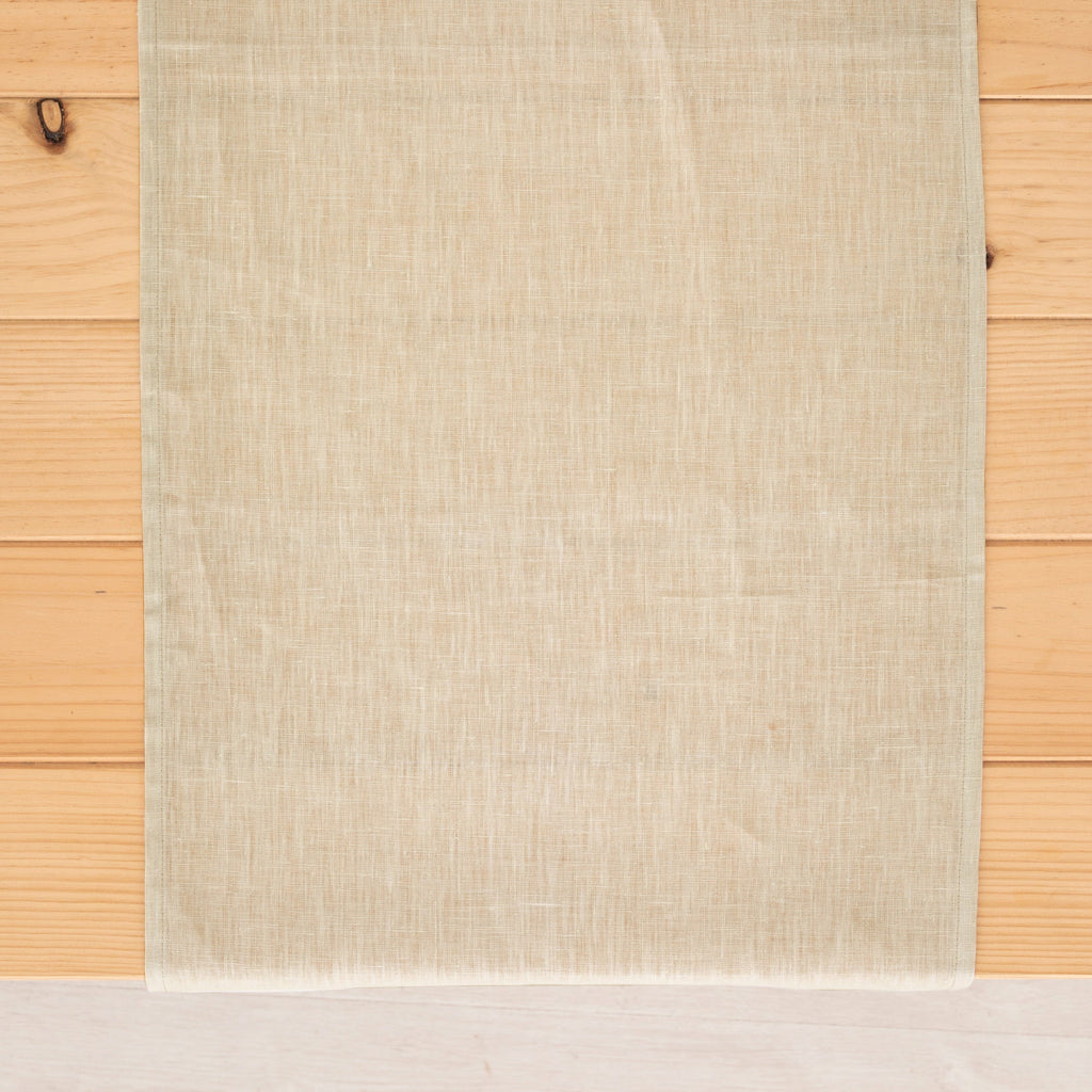100% linen table runner ash 45x140 cm