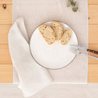 100% linen table runner Light Grey 45x140 cm