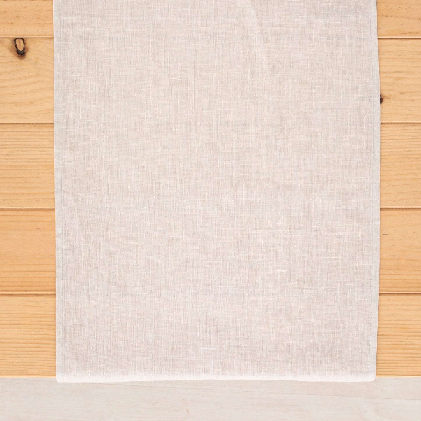 Camino de mesa lino 100% Light Grey 45x140 cm