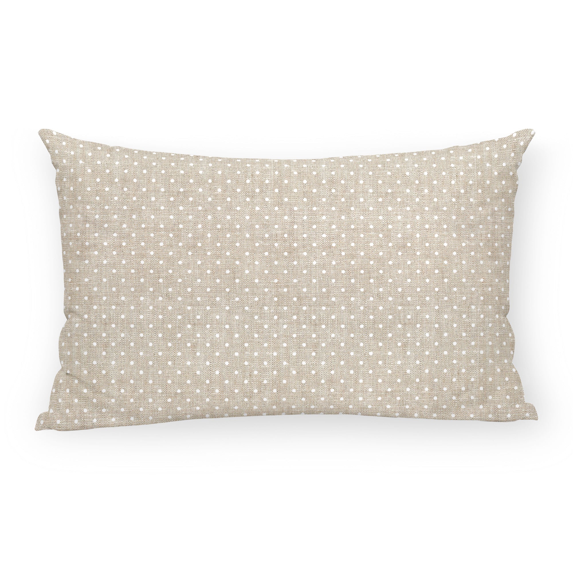 White Plumeti stain-resistant indoor and outdoor decorative cushion cover