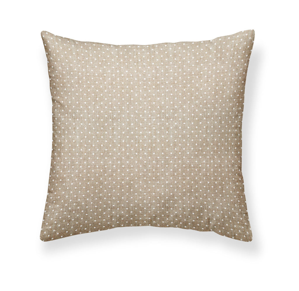 White Plumeti stain-resistant indoor and outdoor decorative cushion cover