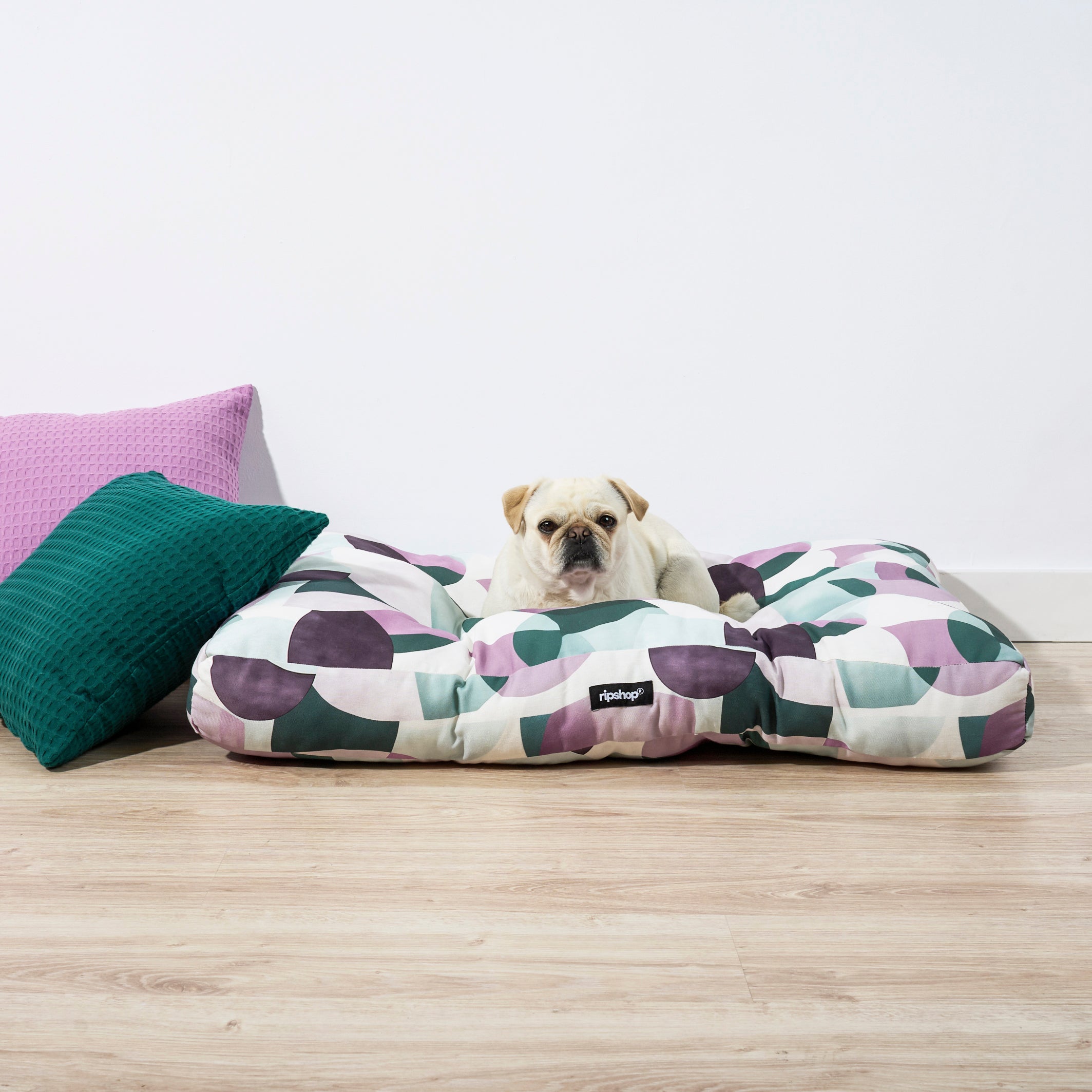 Protector antimanchas para cama de mascotas York Lila Red