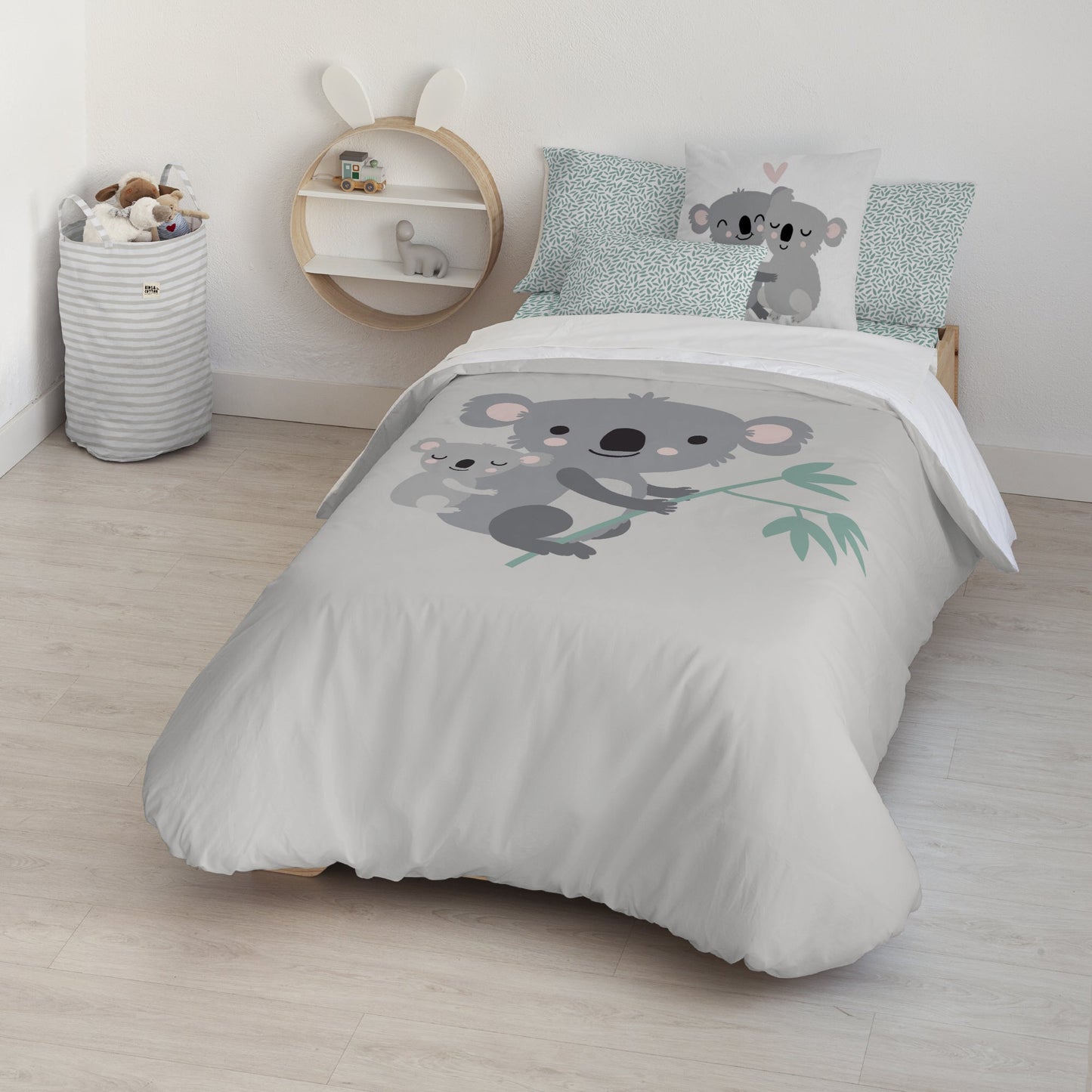 Funda nórdica 100% algodón Kuno Gris
