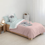 Housse de couette 100% coton Kuno Rose