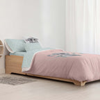 Housse de couette 100% coton Kuno Rose