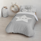 Housse de couette 100% coton Nadir Gris