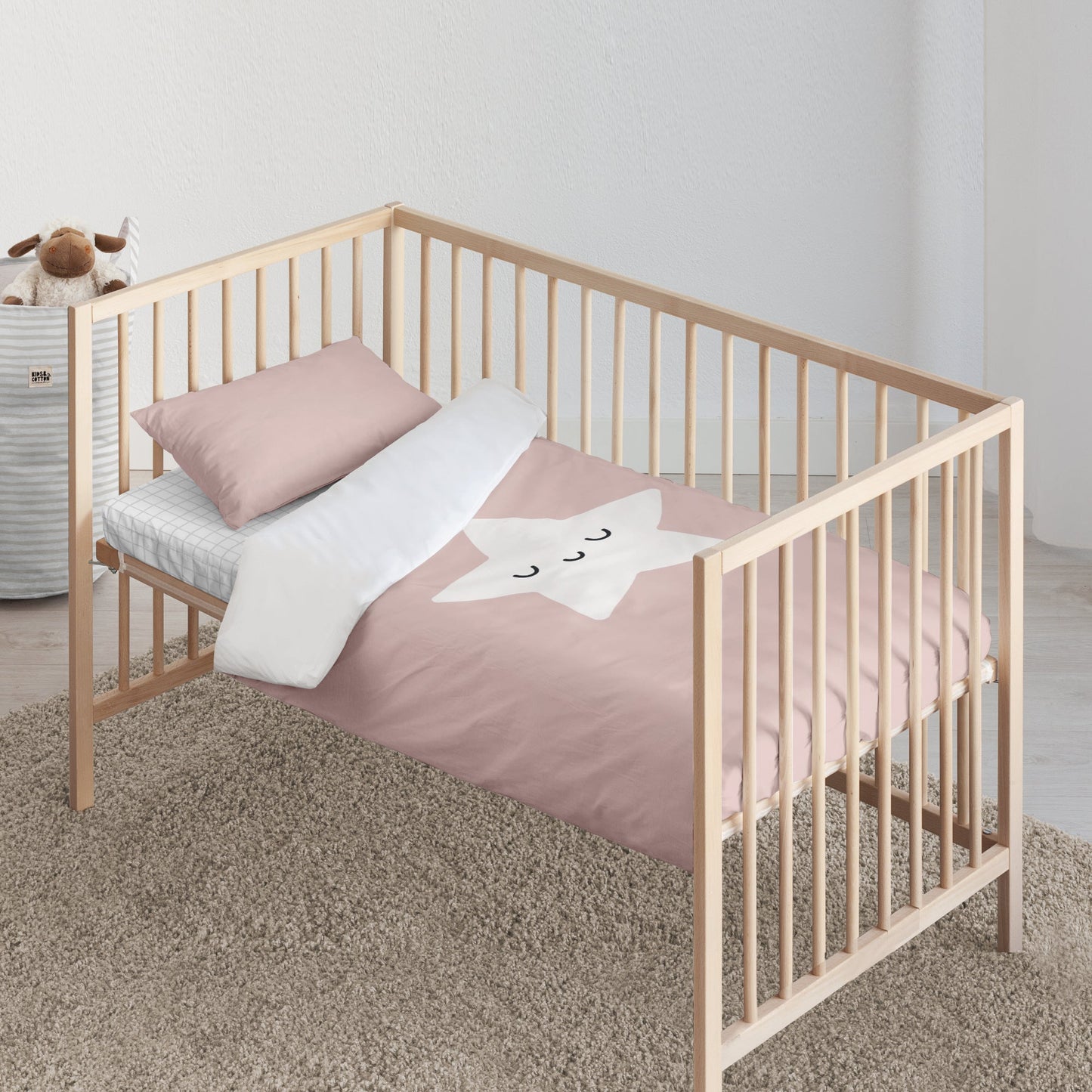 Housse de couette berceau Nadir Rose