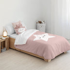 Housse de couette 100% coton Nadir Rose
