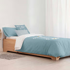 Housse de couette 100% coton Xalo Bleu Grand