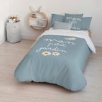 Housse de couette 100% coton Xalo Bleu Grand