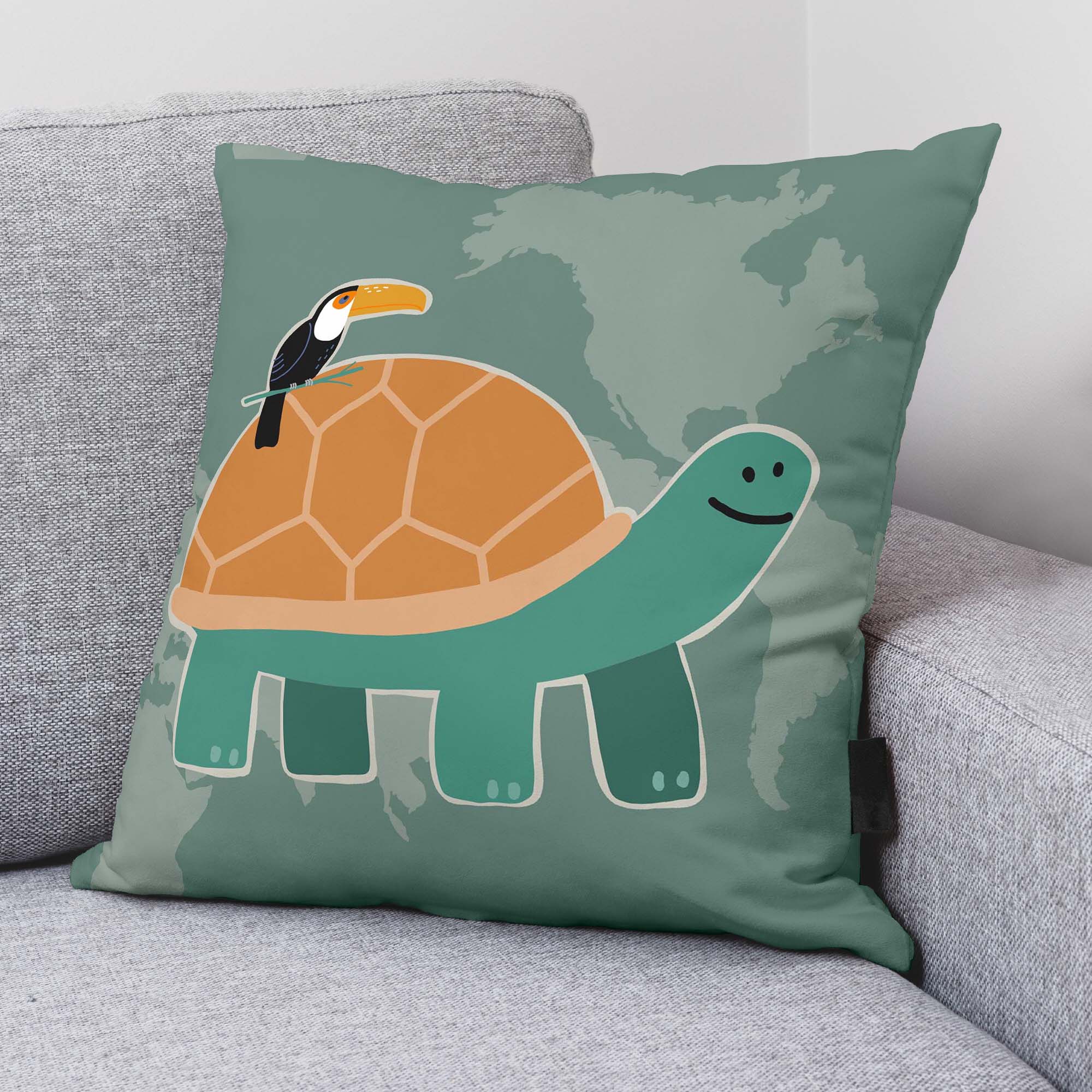 Housse de coussin 100% coton Maui A 50x50 cm