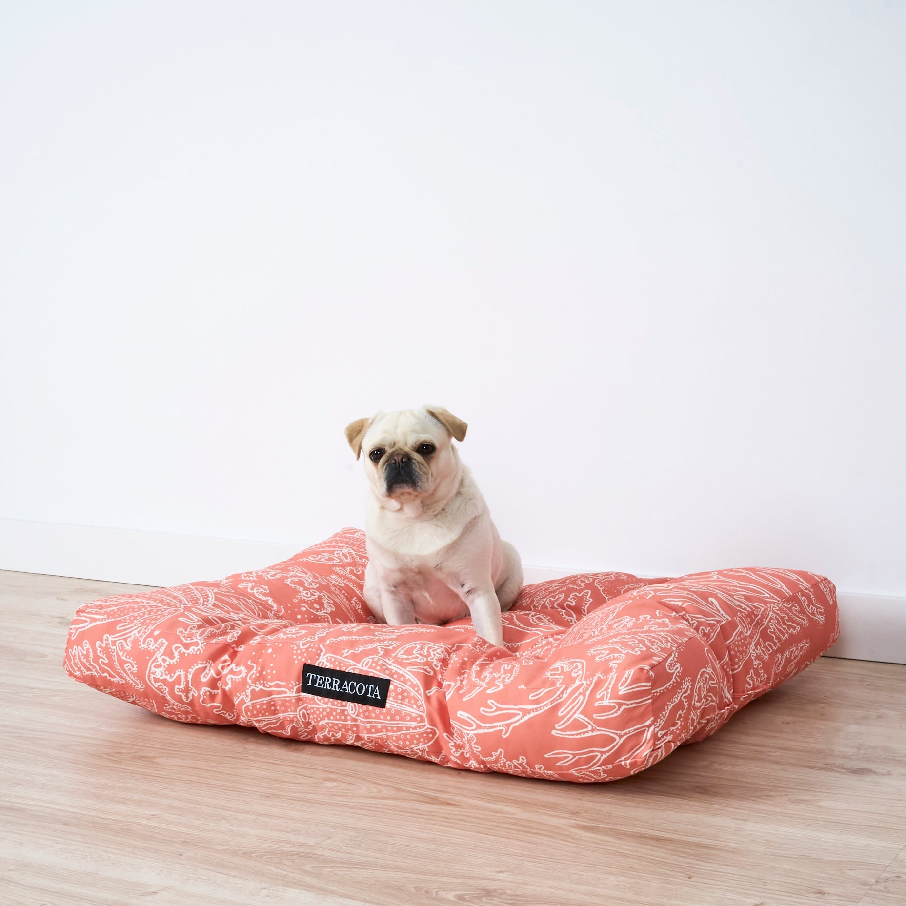 Cama para mascotas gruesa y acolchada antimanchas Estarit Coral