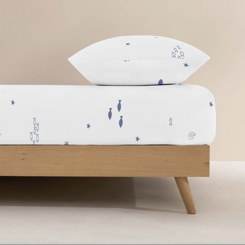 Tabor fitted sheet 100% cotton