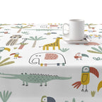 100% cotton stain resistant tablecloth Jeddah