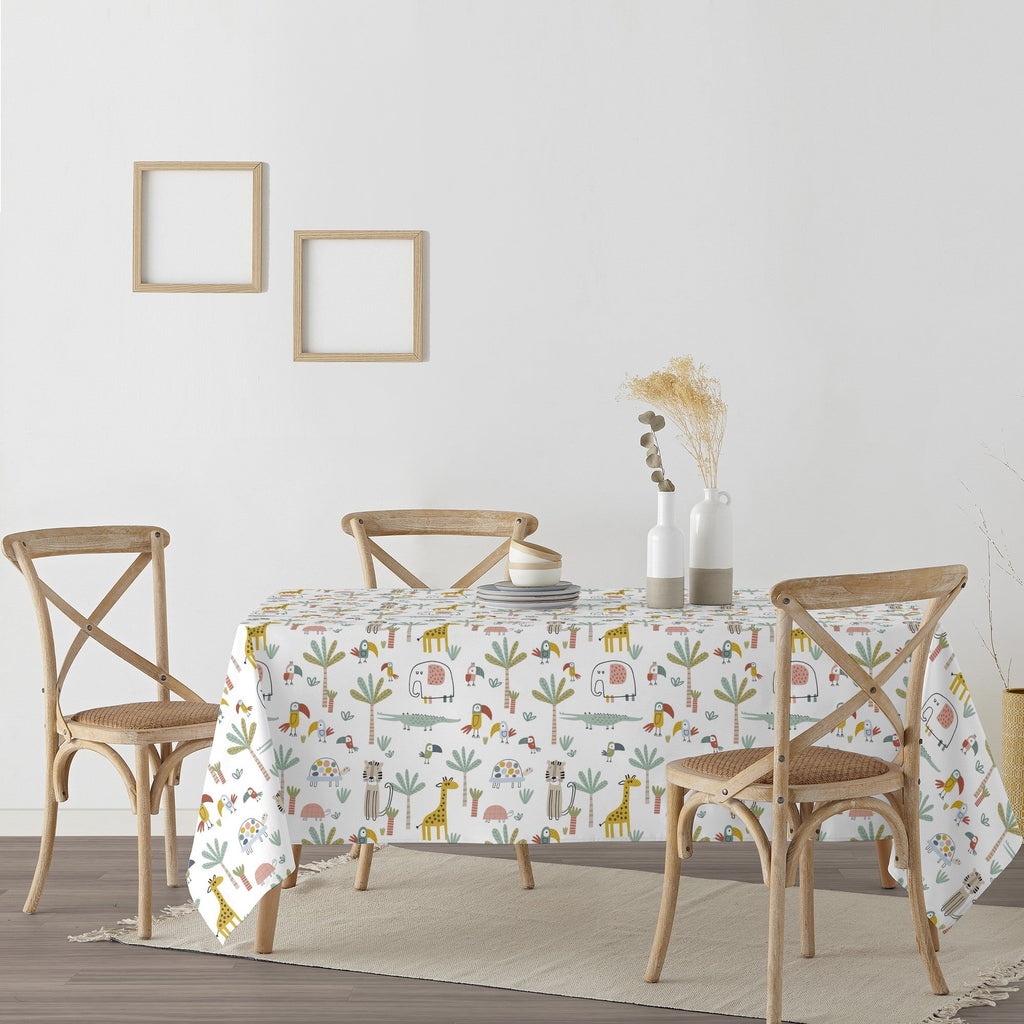 100% cotton stain resistant tablecloth Jeddah