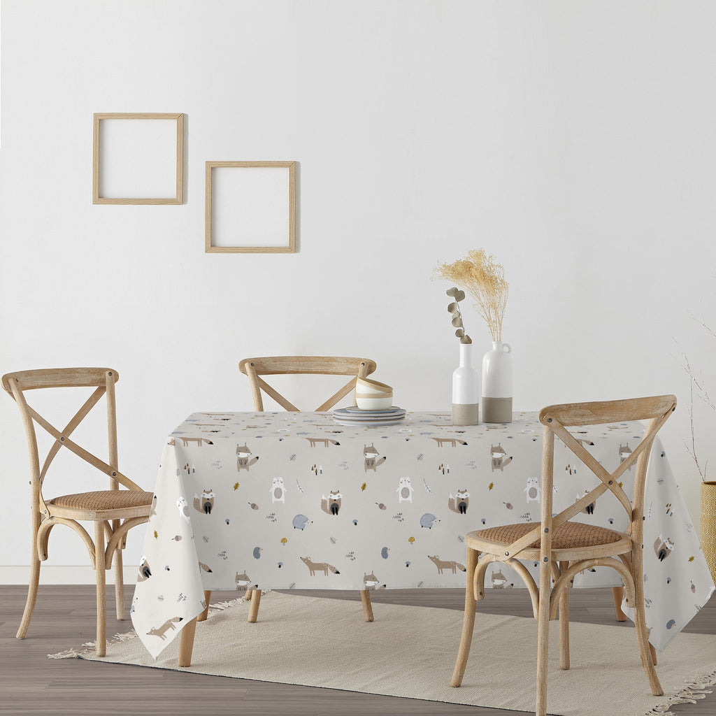 Kenai 100% cotton stain resistant tablecloth