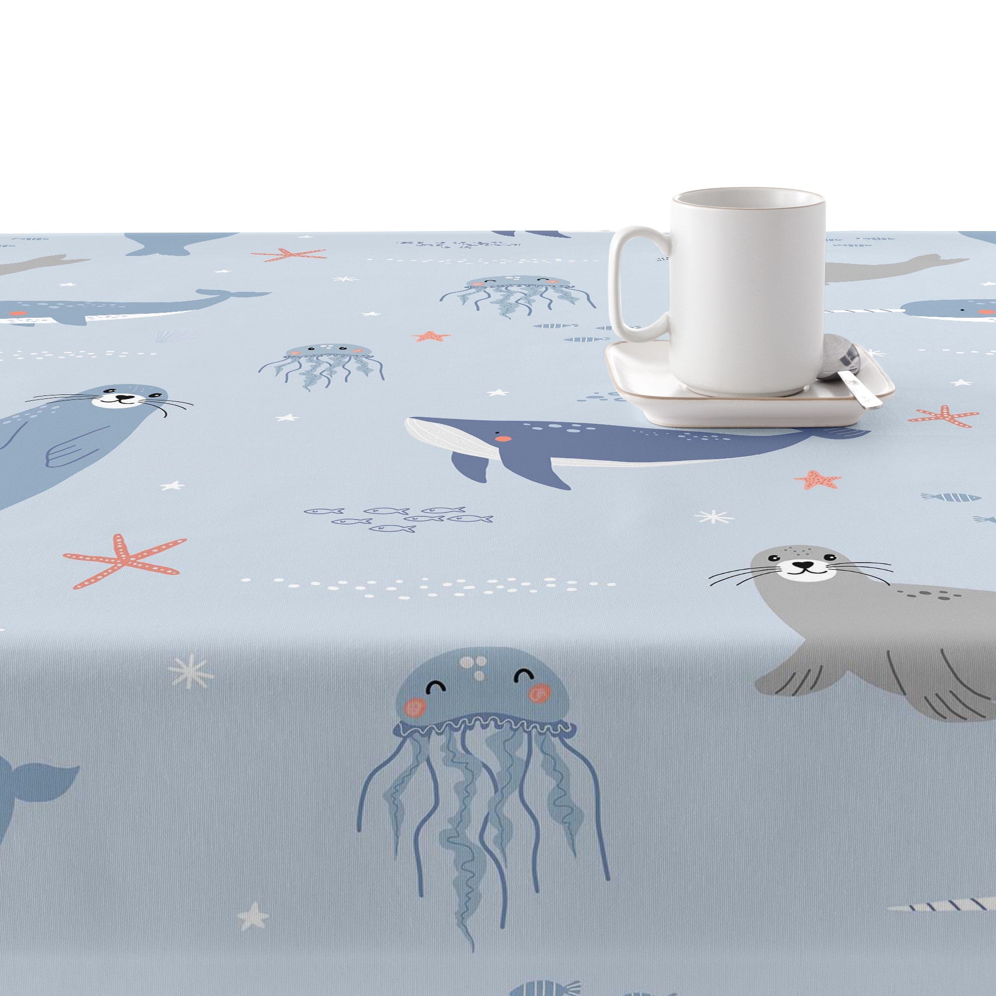 Tabor 100% cotton stain resistant tablecloth