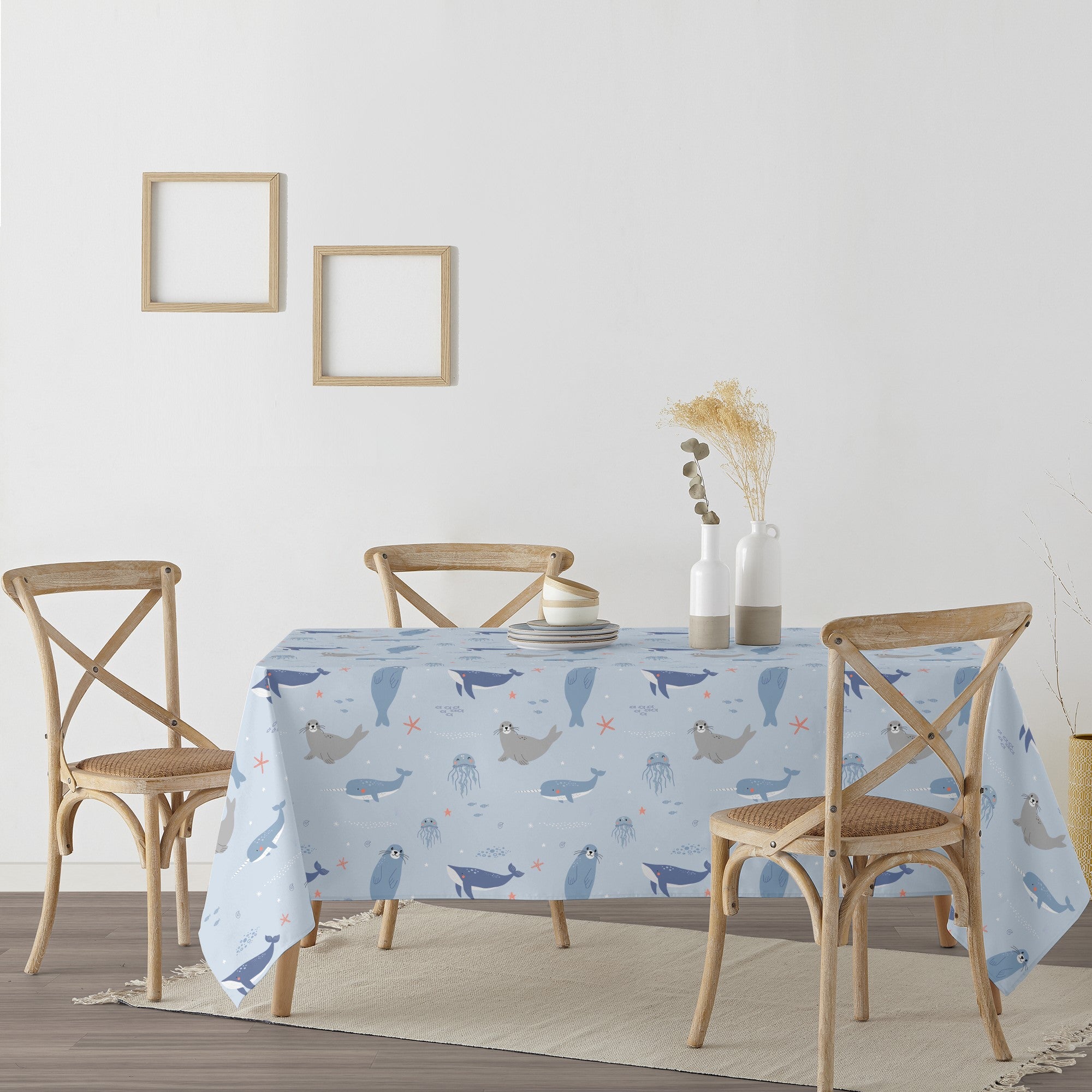 Tabor 100% cotton stain resistant tablecloth