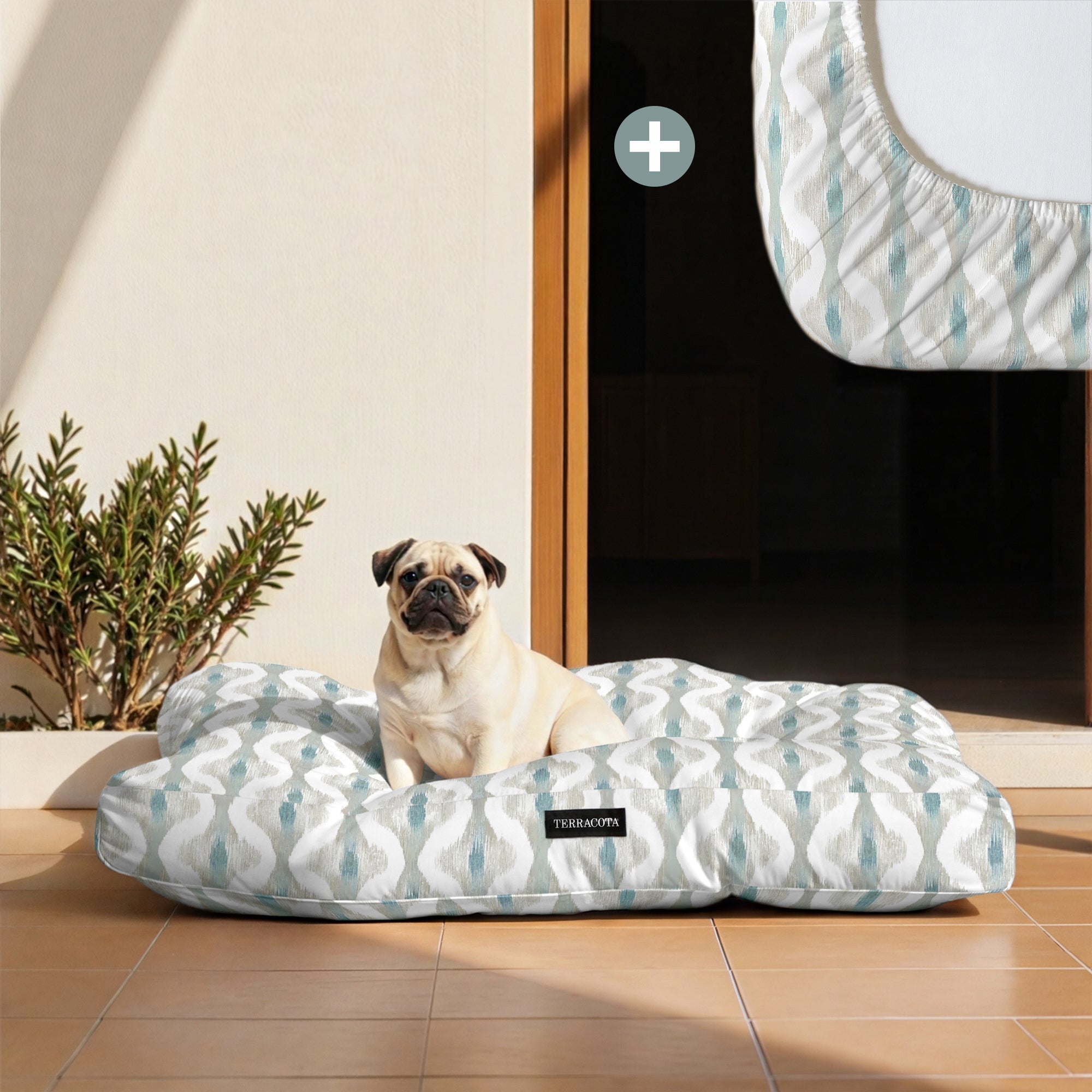 Pack cama para mascota + Protector antimanchas ZALIKI 125-5 1